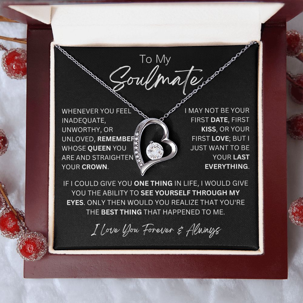 To My Soulmate Forever Love Necklace - 14k/18k Gold Finish