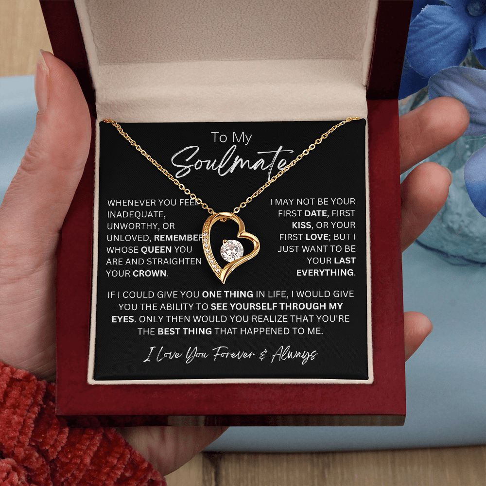 To My Soulmate Forever Love Necklace - 14k/18k Gold Finish