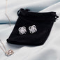 To My Gorgeous Wife Necklace - Love Knot Necklace and Earrings 14k White Gold with Stainless Steel