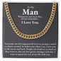 To My Man Cuban Link Chain ∞ Gift For Him ♥️