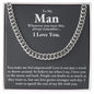 To My Man Cuban Link Chain ∞ Gift For Him ♥️