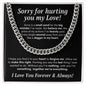 I'm Sorry My Love Cuban Link Chain (OREO + LUX BOX + LENGTH EXTENSION)