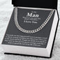 To My Man Cuban Link Chain ∞ Gift For Him ♥️