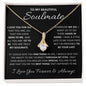 To My Beautiful Soulmate Necklace - 14k or 18k Alluring Beauty Necklace