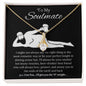 To My Soulmate "Dad Bod" Necklace - 14k or 18k Gold Over Stainless Steel (Luxury Box Option)