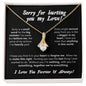 I'm Sorry Alluring Beauty Necklace (Yellow and White Gold + LUX BOX)