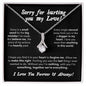 I'm Sorry Alluring Beauty Necklace (Yellow and White Gold + LUX BOX)
