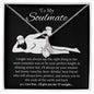 To My Soulmate "Dad Bod" Necklace - 14k or 18k Gold Over Stainless Steel (Luxury Box Option)