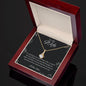 To My Wife Necklace Alluring Beauty - 14k or 18k Gold Over Stainless Steel