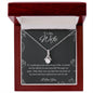 To My Wife Necklace Alluring Beauty - 14k or 18k Gold Over Stainless Steel
