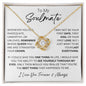 To My Soulmate Love Knot Necklace - 14k/18k Gold Finish