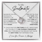 To My Soulmate Love Knot Necklace - 14k/18k Gold Finish