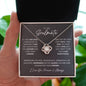 To My Soulmate Necklace - Love Knot Necklace 14k or 18k White Gold with Stainless Steel