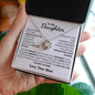To My Daughter From Mom Love Knot Necklace - 14k or 18k Gold Over Stainless Steel