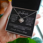To My Soulmate Necklace - Love Knot Necklace 14k or 18k White Gold with Stainless Steel