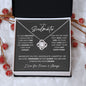 To My Soulmate Necklace - Love Knot Necklace 14k or 18k White Gold with Stainless Steel