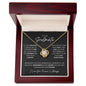 To My Soulmate Necklace - Love Knot Necklace 14k or 18k White Gold with Stainless Steel