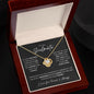 To My Soulmate Necklace - Love Knot Necklace 14k or 18k White Gold with Stainless Steel