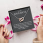 To My Soulmate Necklace - Interlocking Hearts Necklace For Her 🤍