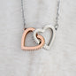 To My Soulmate Necklace - Interlocking Hearts Necklace For Her 🤍