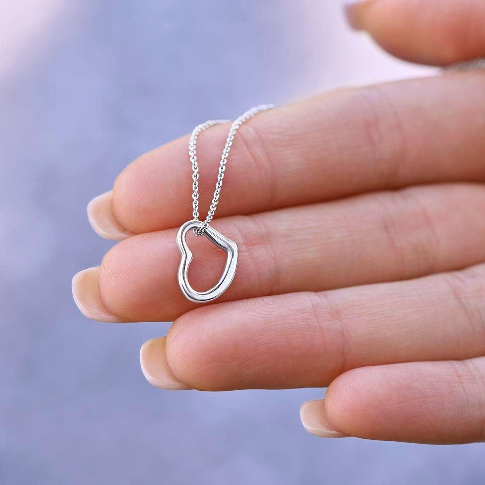 To My Wife Necklace - Beautiful Heart Necklace For Her