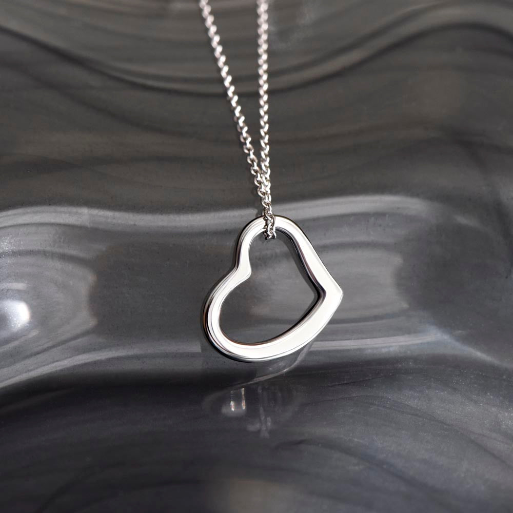 To My Wife Necklace - Beautiful Heart Necklace For Her