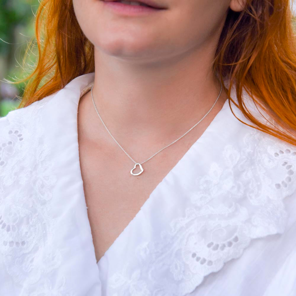 To My Wife Necklace - Beautiful Heart Necklace For Her