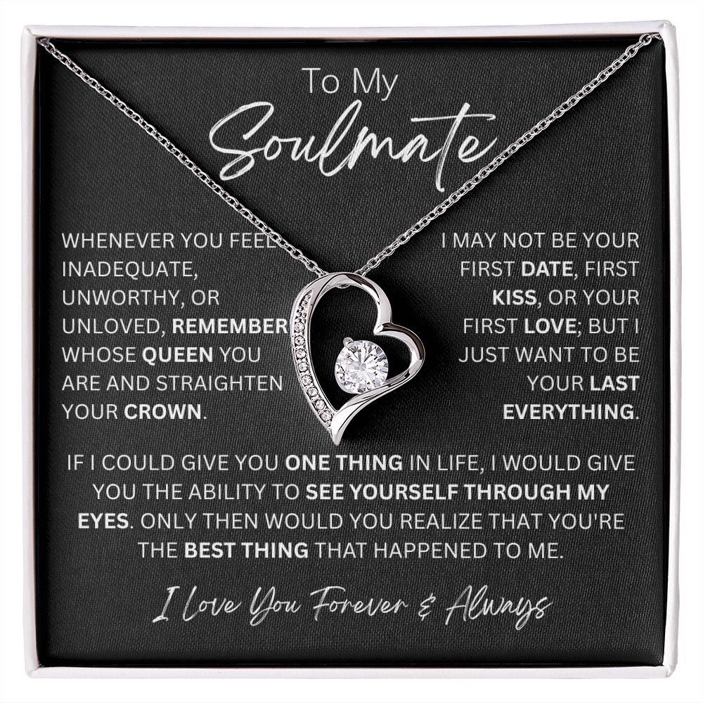 To My Soulmate Forever Love Necklace - 14k/18k Gold Finish