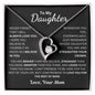 To My Daughter From Mom Forever Love Necklace - 14k or 18k Gold Over Stainless Steel