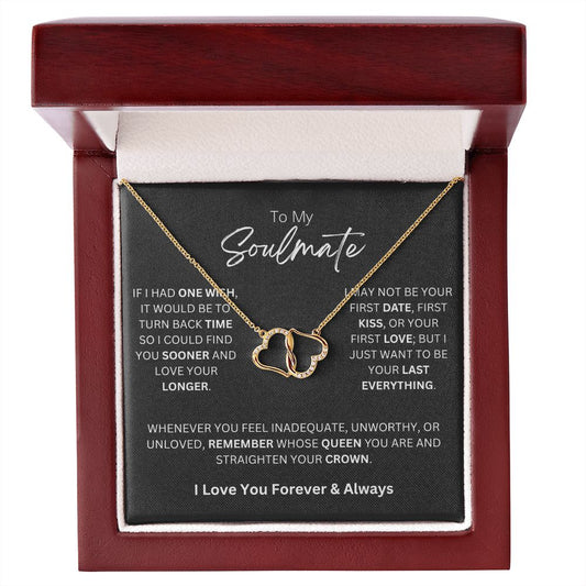 To My Soulmate Necklace - Everlasting Love 10k Gold Necklace (With LED Light)