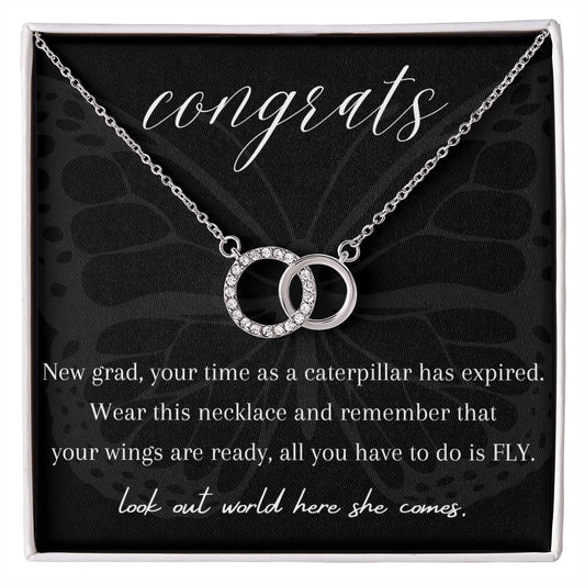 Congrats New Grad Eternal Hope - 14k White Gold Over Stainless Steel ✨🎓
