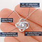 To My Daughter Necklace - Love Knot Necklace Valentine's Day 💗 / Birthday Gift 🎁