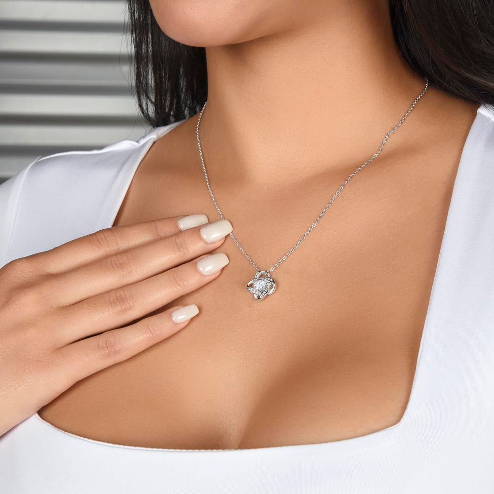 To My Daughter Necklace - Love Knot Necklace Valentine's Day 💗 / Birthday Gift 🎁
