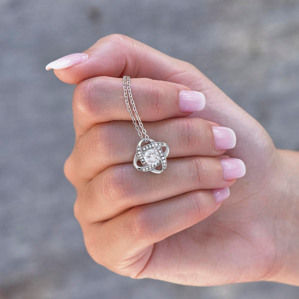 To My Daughter Necklace - Love Knot Necklace Valentine's Day 💗 / Birthday Gift 🎁