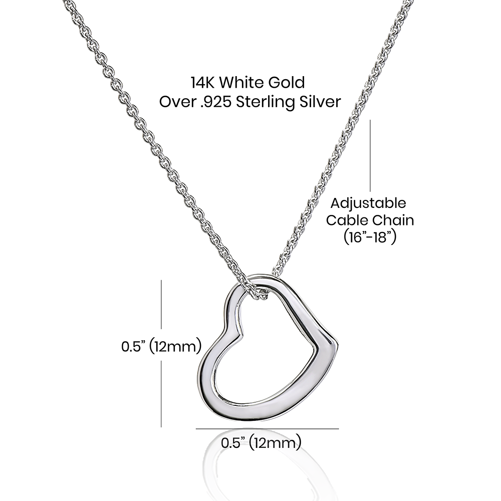 To My Wife Necklace - Beautiful Heart Necklace For Her