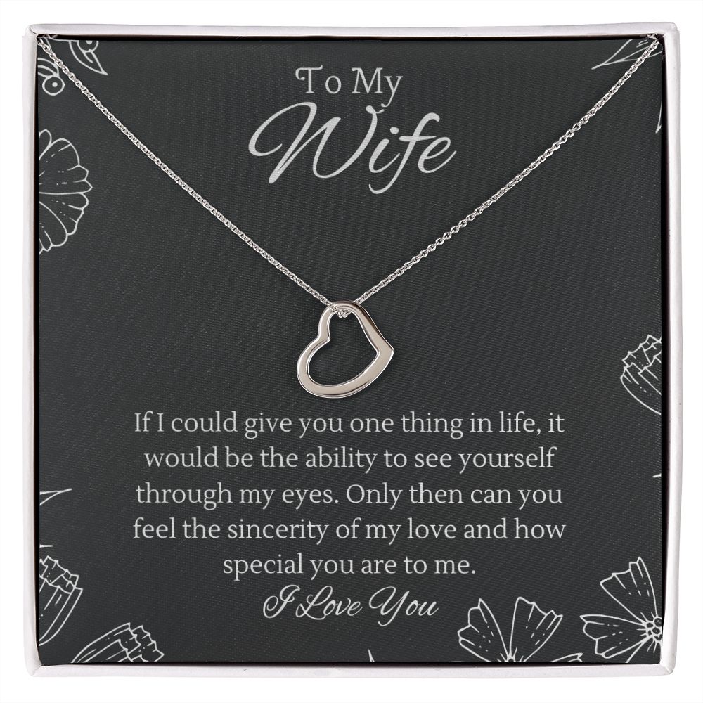 To My Badass Wife Gift - Forever Love Beauty Necklace for Valentine, M –  Wemakeforyou Store