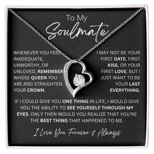 To My Soulmate Forever Love Necklace - 14k/18k Gold Finish
