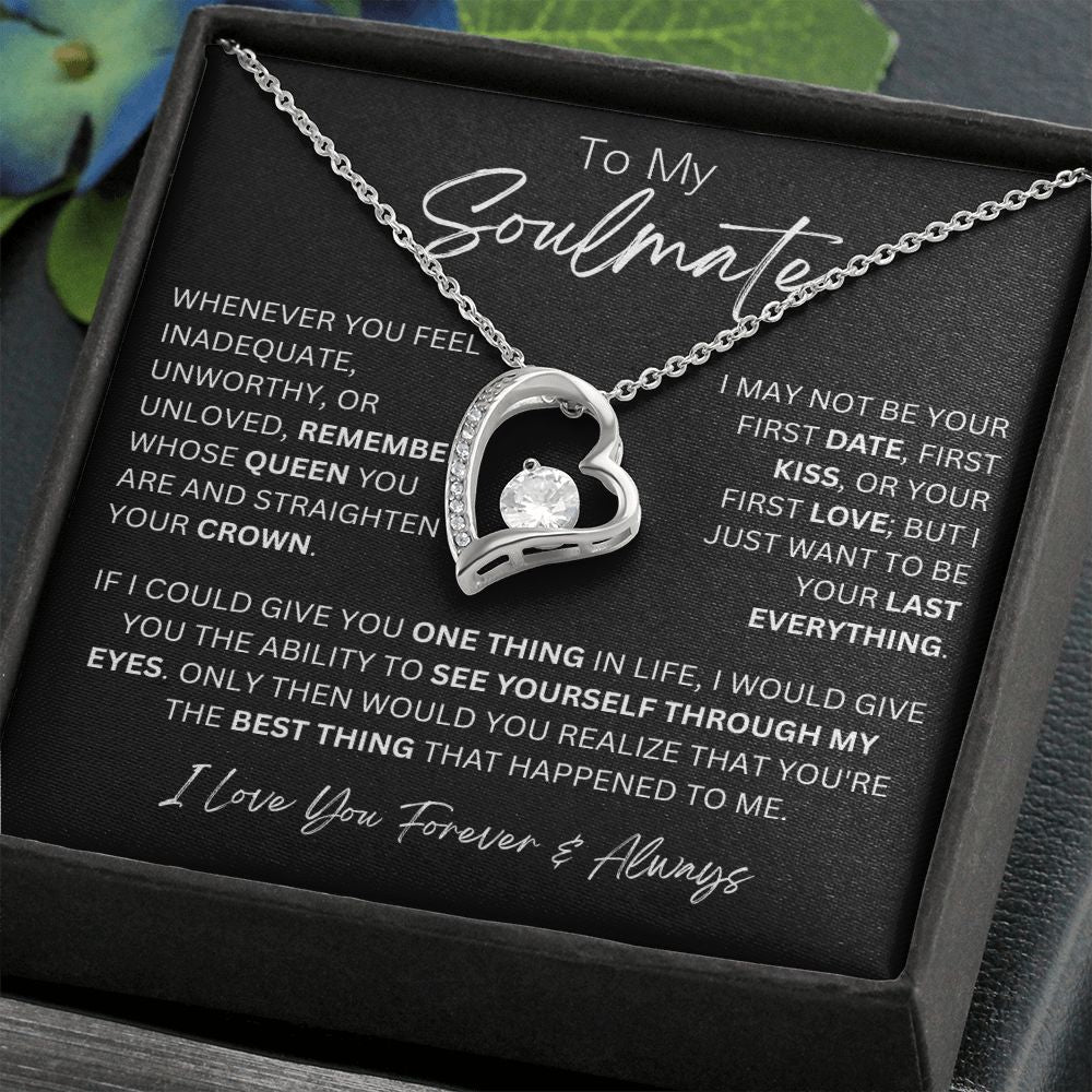 To My Soulmate Forever Love Necklace - 14k/18k Gold Finish