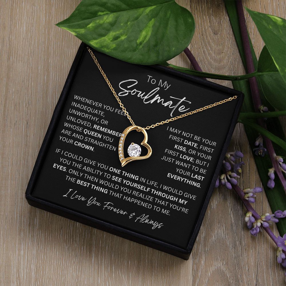 To My Soulmate Forever Love Necklace - 14k/18k Gold Finish